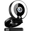 NGBFF Webcam 4K Full HD Mini telecamera con luce di riempimento for computer portatile PC trasmissione in diretta