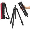 Manfrotto Befree GT PRO - Treppiedi da viaggio in alluminio a 4 sezioni, colore: nero opaco
