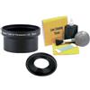 Concepts Metal adattatore lenti per Panasonic Lumix dmc-lx3 (52 MM + Stepping anello 52 - 46), accetta 52 mm & 46 mm obiettivi e filtri (alternativa a dmw-la4) + Nwv diretto 5 pezzi kit di pulizia