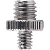 Qiilu Adattatore a Vite in Metallo Filettato Maschio da 1pc 1/4 Maschio a 3/8 per Treppiede per Fotocamera DSLR SLR