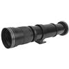 BROLEO Obiettivo, Superzoom 420‑800 mm Teleobiettivo, Teleobiettivo per fotocamera F8.3‑16 Obiettivo di messa a fuoco manuale Durevole per montaggio EF-S per fotocamera (nero)