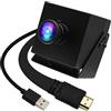 ELP 4K HDMI USB Camera grandangolare PC Camera per monitor del computer Uscita simultanea Mini UVC USB2.0 Webcam 2X Zoom digitale H.264 8MP USB Telecamera di sicurezza (120 gradi senza distorsione)