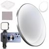 Generic Lente magnetica per telefono, Lente per cellulare | Lente magnetica per telefono - Schermo monitor selfie sottile da 5 mm da 2,2 pollici per selfie con fotocamera posteriore per trucco/Fotografia//Str