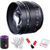 7artisans 50mm F0.95 Obiettivo manuale da ritratto, compatibile con fotocamere Fuji X-mount X-PRO1 X-PRO2 X-E1 X-E2 X-E3 X-H1 X-T1 X-T10 X-T2 X-T3 X- T20 X-T30 X-T100 X-A1 X-A10 X-A2 X-A3 X-A5