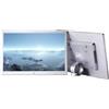 HaDLaM Cornice digitale, Cornice digitale da 15,4 pollici 1280x800 ad alta risoluzione 16:9 FHD IPS Schermo Cornici digitali Supporto a 4 colori Ingresso HDMI Riproduzione video HD 1080P (Argento 15 pollici