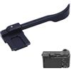 duomianshou Impugnatura per pollice in metallo compatibile con fotocamera Sony A6700, pulsante per pollice con tappo di copertura per montaggio a slitta calda, estensione maniglia dito