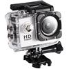 Bewinner Videocamera di azione Mini DV Videocamera sportiva Impermeabile da esterno 30M Videocamera subacquea Sport da ciclismo Videocamera DV Action Camera per escursionismo all'aperto Nuoto(bianca)