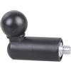 Hangsu Supporto per telefono retrovisore per moto, 17 mm a 1/4 di pollice con filettatura maschio, adattatore per testa a sfera per connessione stabile in condizioni di guida