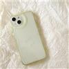 BSAPP Custodia per telefono in silicone trasparente per iPhone 13 12 11 Pro Max XR X XS Max Love Lente protettiva a forma di cuore Cover morbida a forma di onda, giallo, per iPhone 13Pro Max