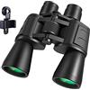 AWSX Hd Potente Binocolo Ad Alto Ingrandimento 20X50 Telescopio A Lungo Raggio Impermeabile Luce Di Visione Notturna Telescopio Per La Caccia Binocularaddholder