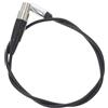 Uonlytech Cavo Audio Xlr Femmina a 3,5 Mm Trs Femmina 0,5 M Nero Connettore Mini Xlr per Videocamera e Lettore Audio, Cavo Adattatore Femmina-femmina per Uso Professionale e Registrazione