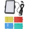 FTVOGUE Luce Video per Fotocamera LED RGB con Filtri Colorati, Luce da Pannello LED Dimmerabile per Fotocamera DSLR