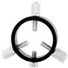 Generic Anello guida for telescopio astronomico a tre punti Accessori for nero 42, 50, 60, 68, 80, 90, 102 mm Ricambi per telescopi astronomici