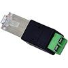 Taidacent 5 convertitori da RJ45 a RS485, adattatore terminale RJ45, testa a terminale a cristallo (A si collega a PIN1, B si collega a PIN2)