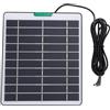 CCYLEZ Caricatore da Pannello Solare 5W, Caricatore Solare in Silicio Monocristallino con Porta di Tipo C, per Campanello con Telecamera di Sicurezza per Uso Interno Esterno (BLACK)
