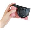 XAGMODSHN Mezza custodia protettiva in pelle PU per fotocamera ZVE10 II con rivestimento morbido e facile accesso alla batteria