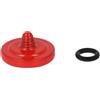 vhbw tasto di scatto compatibile con Fujifilm X30, X10, X20, X-E1, X100T, STX-2, X100S, X100 fotocamera - Pulsante ergonomico, metallo, rosso