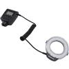 Zunate Luce Flash Ad Anello Macro LED, Luce Flash Ad Anello LED da 48 Pezzi con Schermo LCD per Fotocamere DSLR, Luce Flash con Anello Adattatore Diffusore Flash