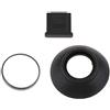 Sgerste di gomma oculare oculare per Nikon con hot shoe cover D850/D500 - fornisce ammortizzazione intorno alla telecamera oculare