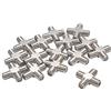 Othmro 15 pz F femmina a femmina adattatore jack 4 vie splitter RF TV connettore