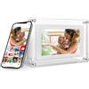 SMTYXS Cornice Digitale WiFi Da 5 Pollici 1280 * 720 IPS HD Cloud Smart For Foto 32 GB Di Archiviazione USB Rotazione Automatica Un'Esperienza Visiva Squisita