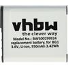 vhbw batteria compatibile con Sony Cybershot DSC-H90, DSC-HX10, DSC-HX10V, DSC-HX20, DSC-HX20V, DSC-HX20VB fotocamera (950mAh, 3,6V, Li-Ion)