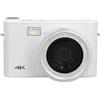 KAKAKE Fotocamera per Vlogging 4K Touchscreen per Fotocamera Digitale da 64 MP Zoom 18X Foto Temporizzate per Inviare Regali Agli Amici Lettore MP3 per un Maggiore Divertimento (#2)