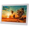 POADGBCN Cornice digitale da 15,6 pollici Album elettronico WiFi Cloud Display HD per foto video(White)