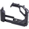 Generico Compatibile con Nikon Zf Cage Stabilizzatore Rig | Gabbia in lega di alluminio con slitta fredda e supporti da 1/4, 3/8 for microfono o luce.(Black)