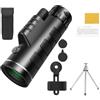 YFDGD Lente Telescopica A Lungo Raggio For Monocolo Con Zoom Esterno Potente 10X Treppiede For Campeggio, Escursionismo, Viaggio, Telefono Monoculare Chiaro Immagine(With Tripod)