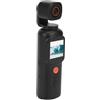 Denash Videocamera Vlog Portatile Ultra HD 3840x2160 con Obiettivo Grandangolare, Rotazione di 350°, Stabilizzazione Elettronica, Gestione dei Media con Controllo APP, Tecnologia