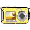 AMAZWI Telecamere d'azione Azione Camera 4K, Ultra 108 0P HD 6. 0FPS 2. 4MP. Fotocamera impermeabile, fotocamera subacquea antiurto, telecamere da 2,7 pollici di registrazione Sport Custodia impermeabile e r