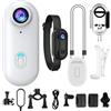 Generic Caamera 360 - Telecamera per il corpo, impermeabile, grandangolare | 4k Body Camera Wireless | Strumento compatto per sport subacquei Streaming Vlogging Viaggi Escursionismo Sci Quotidiano Accessori