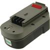 2-Power PTH0077A Nichel-Metallo Idruro (NiMH) 3000mAh 18V batteria ricaricabile - Batteria ricaricabile (3000 mAh, Nichel-Metallo Idruro (NiMH), 18 V, Nero, Verde, 1 pezzo(i)