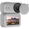 Generico Custodia in silicone con coperchio per lenti per DJI OSMO Nano, Full Protector Manica Protettiva Pelle Molle Accessori per fotocamere d'azione (Grigio)