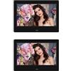 SMTYXS Cornice For Foto Elettronica Intelligente Da 7 Pollici Digitale 800 * 480 Video 720P Lettore Musicale MP3 MP4 Riproduzione Automatica Telecomando Un'Esperienza Visiva Squisita(2PCS Black)