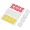 Fockety Keycap a Doppio Livello 4pcs, Tastie di Sostituzione della Tastiera Meccanica ABS Premium con Copertura Trasparente e Adesivi Fai -da -te, per Interruttori Tastiera Meccanica di (WHITE)