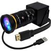 ELP 4K USB3.0 HDMI USB Camera Zoom Manuale Webcam 4K 60fps PC Camera Mini Close-up Camera per Computer H.264 Telescopio USB Telecamera di Sicurezza 8MP Telecamera CCTV Industriale (5-50mm Obiettivo