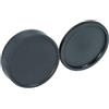 vhbw set di copriobiettivi compatibile con Carl Zeiss Tessar 2.8/50, Zebra Sonnar 3.5/135 lenti - Tappo anteriore e posteriore, plastica nero