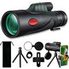 SweAtz Telescopio monoculare 10-30x50, binocolo monoculare zoom HD, nebbia impermeabile IPX3 antiurto, prisma BAK4 e FMC, telescopio monoculare HD per birdwatching, campeggio, viaggi