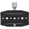 Annadue Morsetto a Sgancio Rapido per Fotocamera con Fori per Viti da 1/4 3/8, Lega di Alluminio, Livelle a Bolla, Leggero, per Piastra di Caricamento Rapido Compatibile