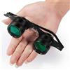 AFYH Fascia Lente, Occhiali con Lente d'Ingrandimento 10x34 10 Volte Occhiali telescopio telescopio da Pesca a Pellicola Ultra-Light Verde con Funzione di Visione Notturna.