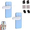 Generico Mirror Effect Lens - Smartphone Camera Mirror Reflection Clip Kit, Adjustable Angle, Capture Stunning Reflections Instantly (2PCS White-Control)