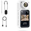 Generic Action Camera leggera con supporto magnetico e 1 display IPS da 47 pollici per Vlogger (bianco)