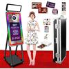 DOWWEI Cabina Fotografica Specchio Magico 40 Portatile con Stampante, Controllo App, Mini PC Integrato e Schermo Touch 21.5'' per Feste (Black,with Printer)
