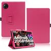 yystao Custodia protettiva per DOOGEE TAB A9+ 11 pollici, yystao in pelle PU cover compatibile con DOOGEE TAB A9+ - cinturino da polso, design pieno avvolgente, rosa - rosso