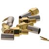 Othmro SMA-J-3.0 Gold Tone SMA maschio dritto Jack RG58 RF coassiale adattatore connettore prolunga 5 pz