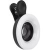 Generic Obiettivo Macro 15X per Fotocamera del Telefono con Luce di Riempimento Regolabile per Fotografia, Registrazione Video per Appassionati di Bellezza, Gioielli Vetro Ottico ABS (BLACK)