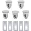 ZHOUXYFDC Serrature Per Borse 10-40 pezzi di fibbie con chiusura in metallo for borse, borse a tracolla, borsette, chiusure con bottoni automatici, accessori for borse artigianali fai da te(Silver1,30pcs)