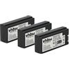 vhbw 3x batteria compatibile con Sony Cybershot DSC-P8, DSC-V1, DSC-P7, DSC-V Pro, DSC-P9 fotocamera (700mAh, 3,6V, Li-Ion)